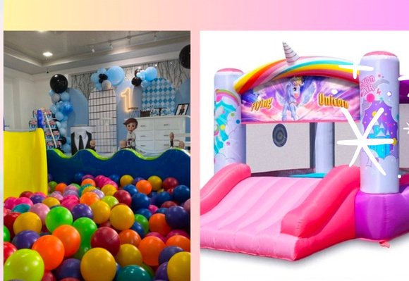 Combo inflable princess + Piscina de pelotas