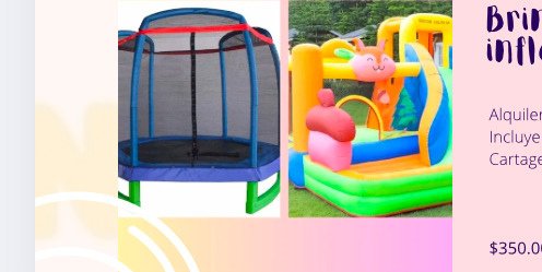 Inflable tobogán + brinca brinca